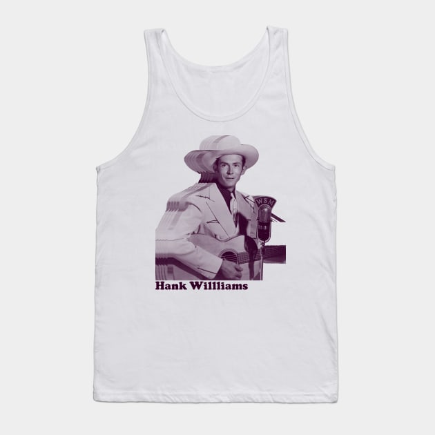 Hank Williams /// Retro Tank Top by PiedPiper